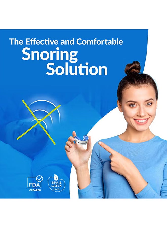 VINSOC - Anti-snoring Device Mouthpiece Upgraded Adjustable Mouth Type Silicone Anti-snoring Device Help Sleep at Night Prevent Snoring and Snoring Anti-grinding Braces Snoring Device Standard Size - Image 1