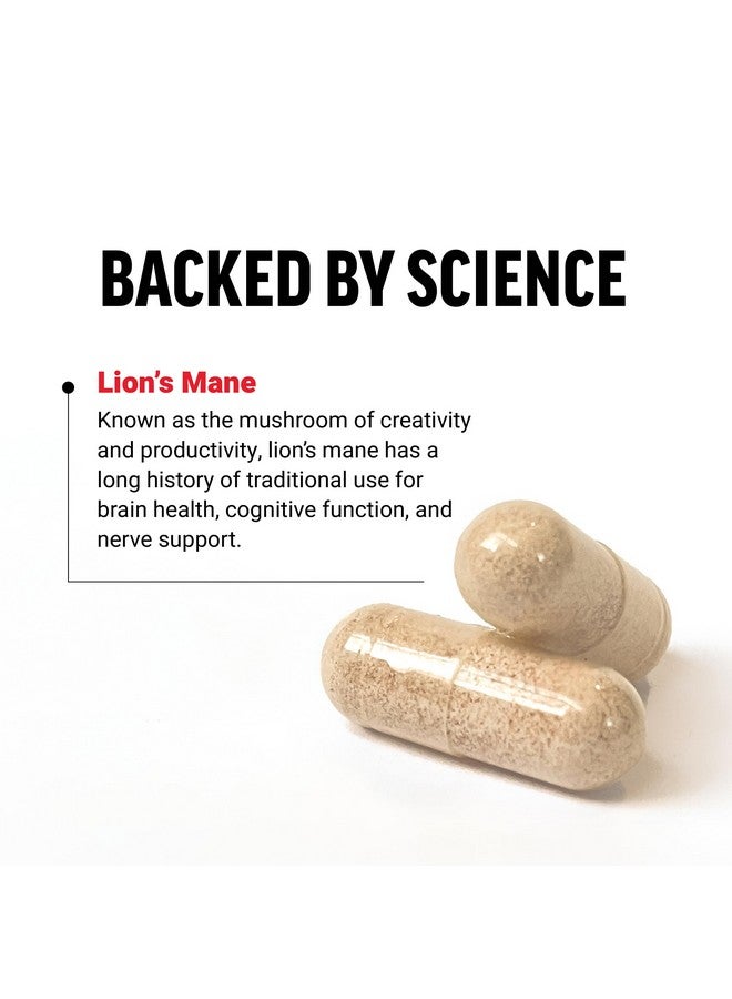 فوريس فاكتور كبسولات مكمل Lion's Mane من Force Factor، مكمل للذاكرة والتركيز، يدعم صحة الأعصاب والوظائف الإدراكية، مصنوع من جسم ثمري 100%، نباتي، بدون جيلاتين، غير معدّل وراثيًا، 60 كبسولة نباتية - Image 3