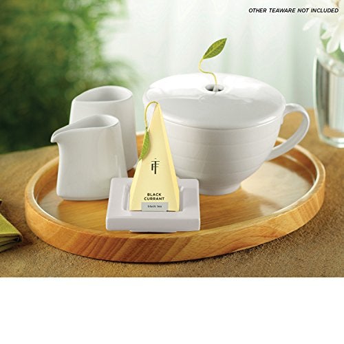Tea Forte 2 Piece Mini Fine Porcelain White Sugar Dispenser with Spout and Creamer Pitcher Tea and Coffee Bar Accessory Serving Set for One, Dishwasher Safe - Image 3