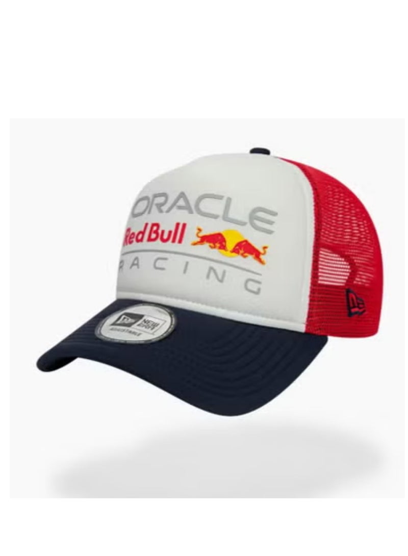 Red Bull Racing Mesh Panel Color - Block Classic Team Logo Baseball Cap