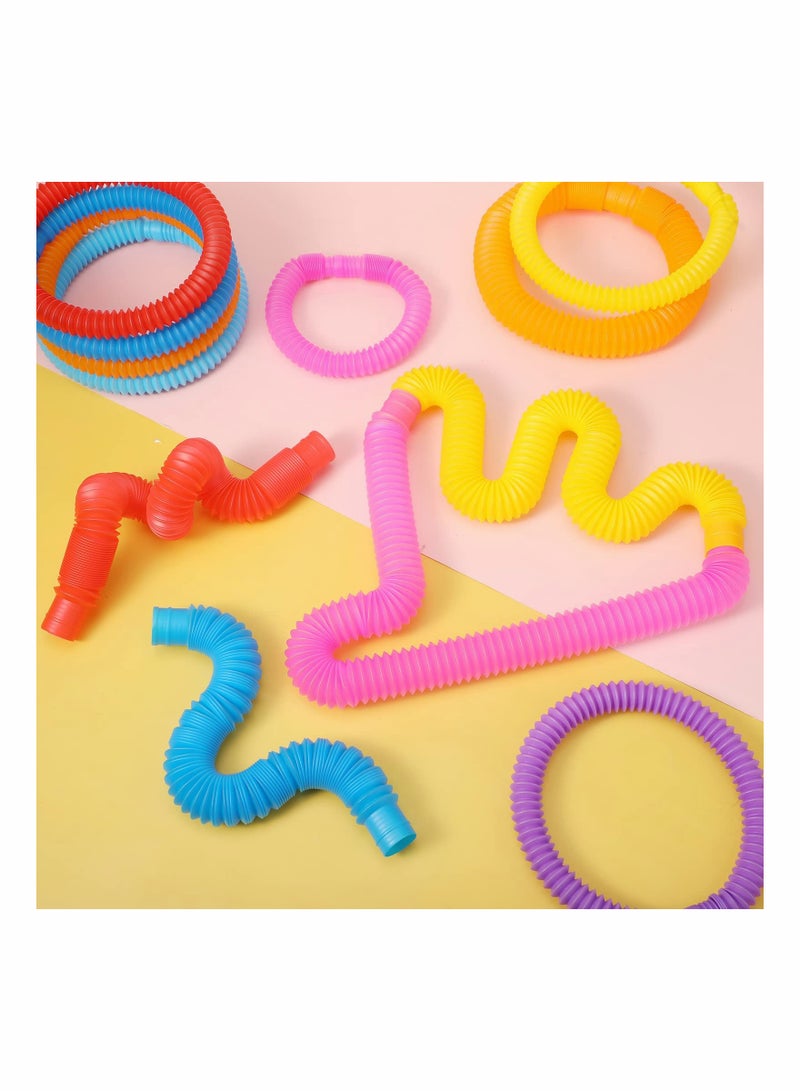 Excefore 6-Piece Sensory Educational Toy Colorful Heavy-Duty Popular Tube - Image 5