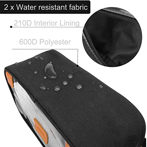 Lermende Clear Toiletry Bag for Traveling, Large Toiletry Bag for Men. Hanging Dopp Kit/Travel kit/Clear Mens Bag/Unisex Bathroom Travel Bag for Mens(Black) - Image 4