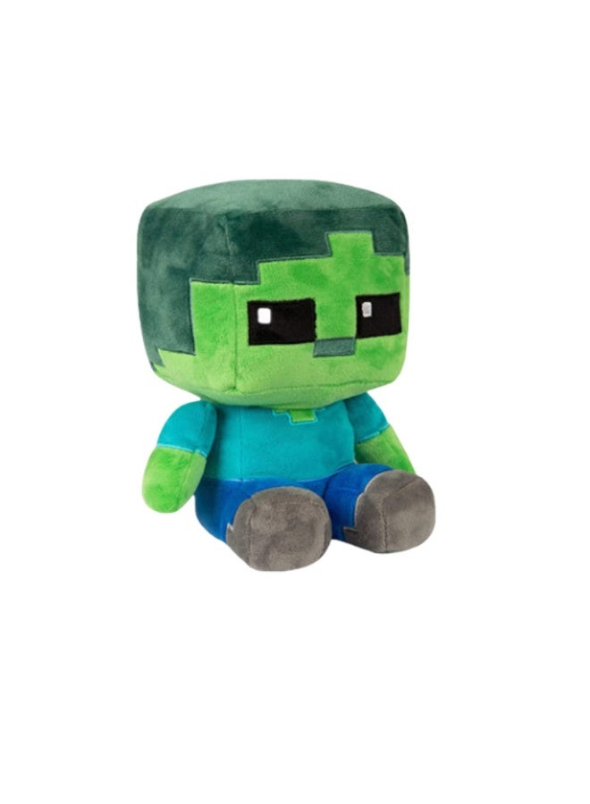 Cross-Border Minecraft Plush Toy - Adorable Creeper Zombie Steve and Parrot Doll