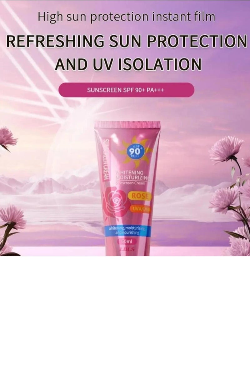 ليبليس كريم واقي من الشمس SPF+90 PA+++ تفتيح وترطيب بالورد (لتفتيح وترطيب وتغذية) 60 مل - Image 3