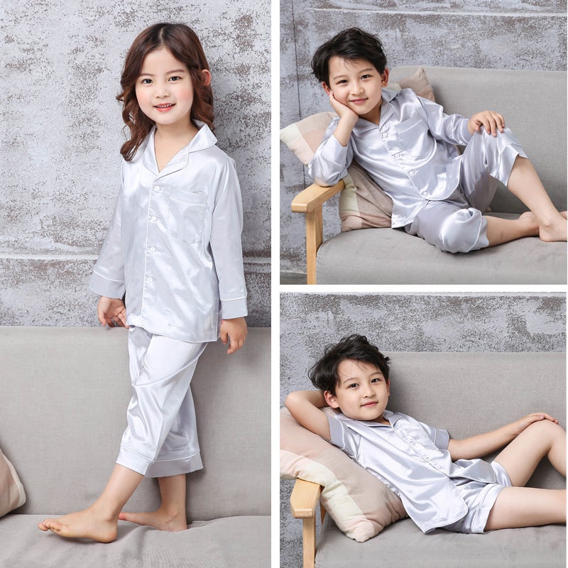 Girls' Pajama Set, Cotton Blend, Short & Long Sleeve - Image 3