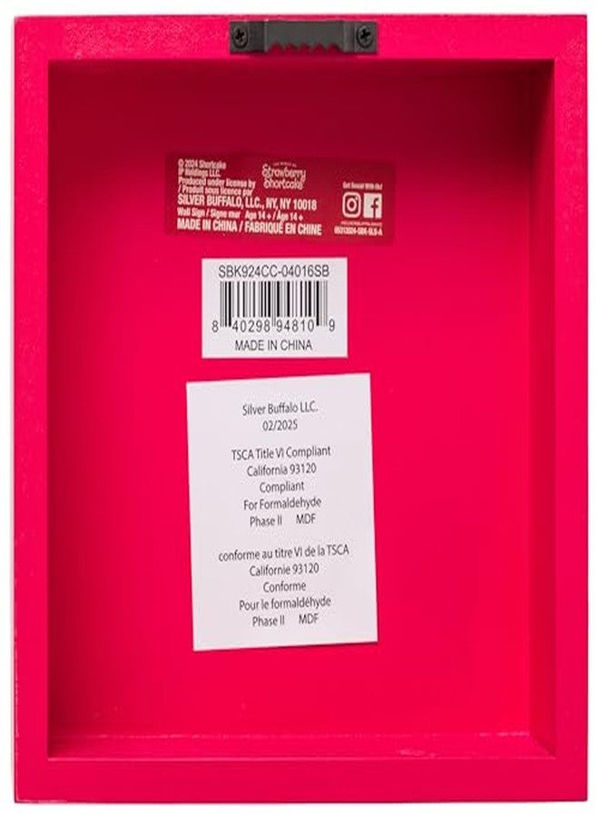 سيلفر بوفالو لوحة جدارية مربعة الشكل، عليها صورة كعكة الفراولة القصيرة من سيلفر بافالو، مكتوب عليها "القليل من الحب هو كل ما يتطلبه الأمر"، مقاس 6 بوصات × 6 بوصات × 1.5 بوصة - Image 4