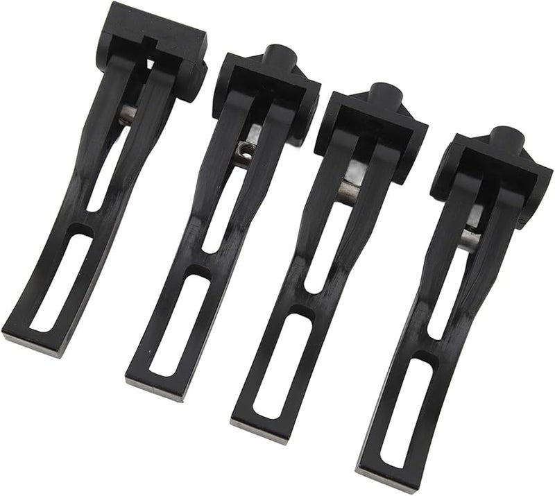 4Pcs Hard Folding Tonneau Cover Universal Fit Truck Bed Accessory Durable Material - Image 3