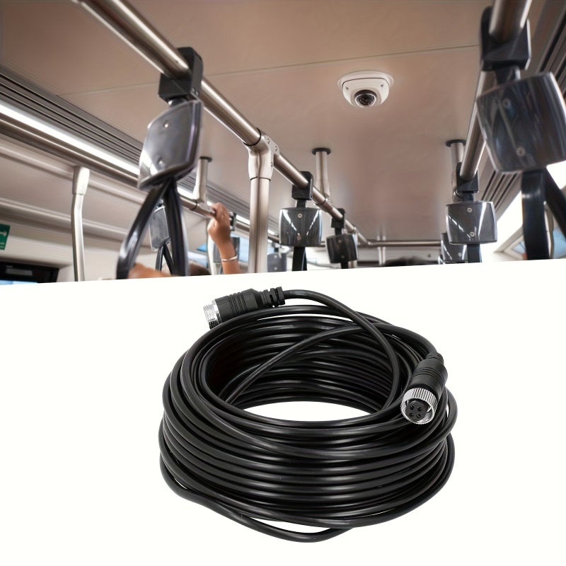 4 Pin Aviation Video Extension Cable 590.55inch For CCTV Rear View Camera Monitor - Image 5