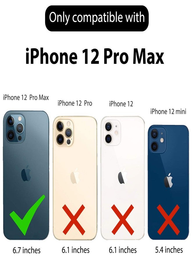 Ailiber Compatible with iPhone 12 Pro Max Case with Screen Protector, for iPhone 12 ProMax Belt Clip Holster, Kickstand Holder Slim Shockproof Protective Cover for iPhone 12 Max Pro 6.7 inch - Black - Image 3