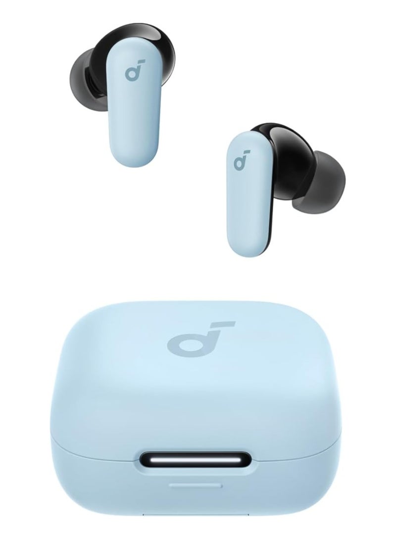 Soundcore R50i Noise Cancelling Earbuds, Strong And Smart Noise Cancelling, Powerful Bass, 45H Playtime, 2-in-1 Case And Phone Stand, IP54, Wireless Earbuds, Bluetooth 5.4, App Control Blue - Image 1