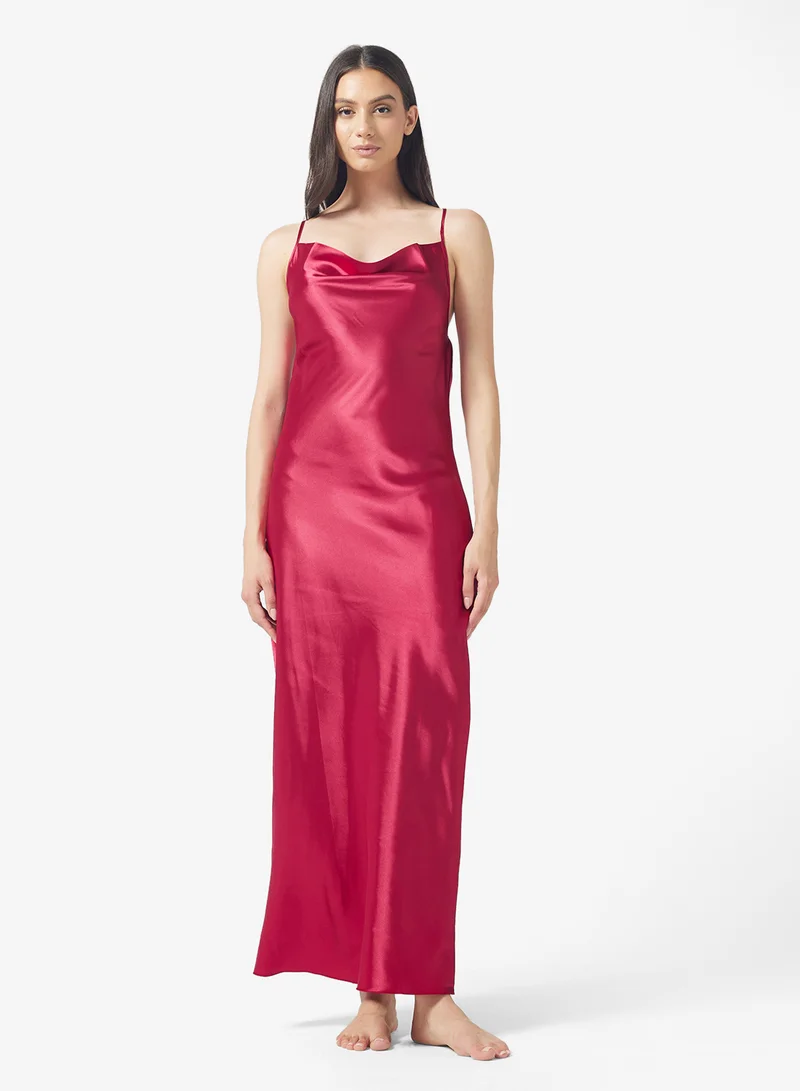 ايلا Night Slip Dress With Cross Back Detail