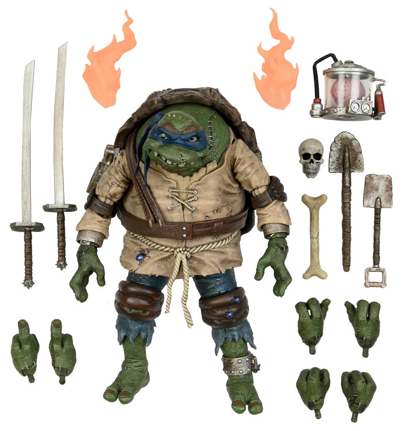 NECA Universal Monsters TMNT 7" Scale Action Figure - Ultimate Leonardo Hunchback - Image 1