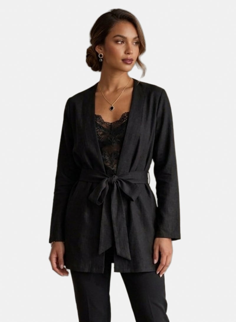 Carina Tie-Waist Cardigan - Image 1