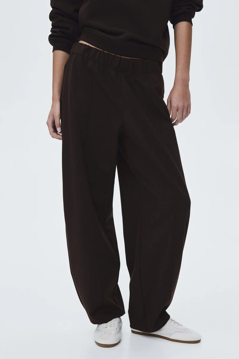 H&M  Barrel-leg Ponte di Roma sweatpants for Women | Best Price UAE