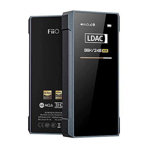 FiiO BTR7 Headphone Amp Bluetooth Receiver High Resolution Portable DAC Supports MQA/LDAC/aptX HD 384K/32Bit DSD256 for Phone/PC/Car/Home Audio(Titanium) - Image 5