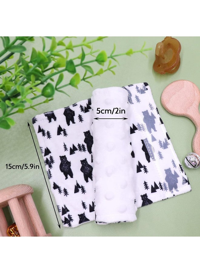 TANOFAR Baby Car Seat Belt Covers, Bear Car Seat Strap Covers for Boys, Fleece Stroller Strap Cover for Kids, Soft Car Seat Neck Cover, Newborn Car Seat Straps Shoulder Protectors, 2 Pack - Image 5