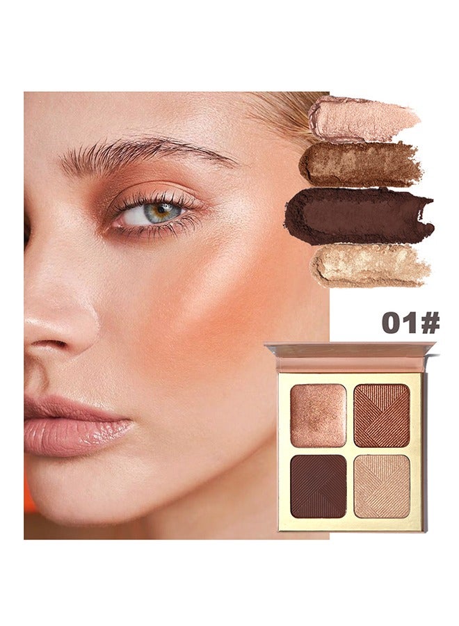 maffick Desert Highlighter & Bronzer Palette- 4 Color Eye Shadow Compact for Sculpting, Illuminating, and Beautifying the Skin Tone - Image 1