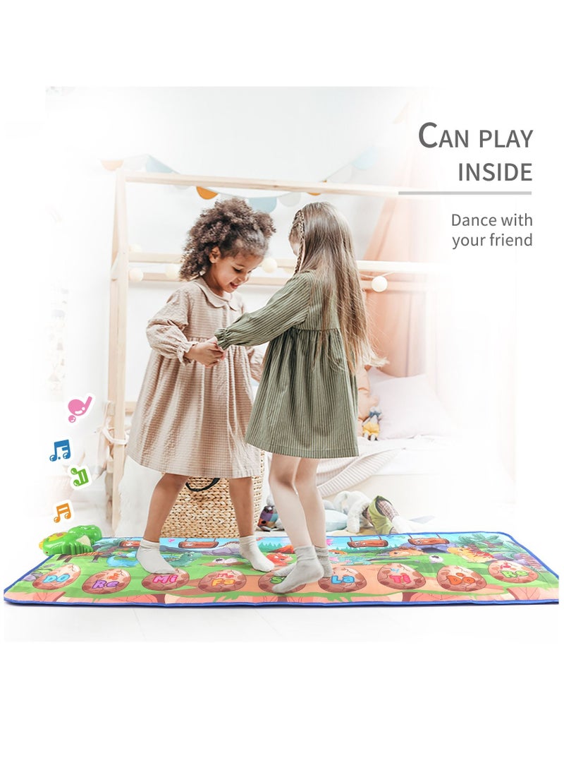 بايبي طفل الموسيقى حصيرة الطفل الكلمة البيانو لوحة المفاتيح الرقص حصيرة حصيرة الحيوان بطانية اللمس لعبة حصيرة - Image 4