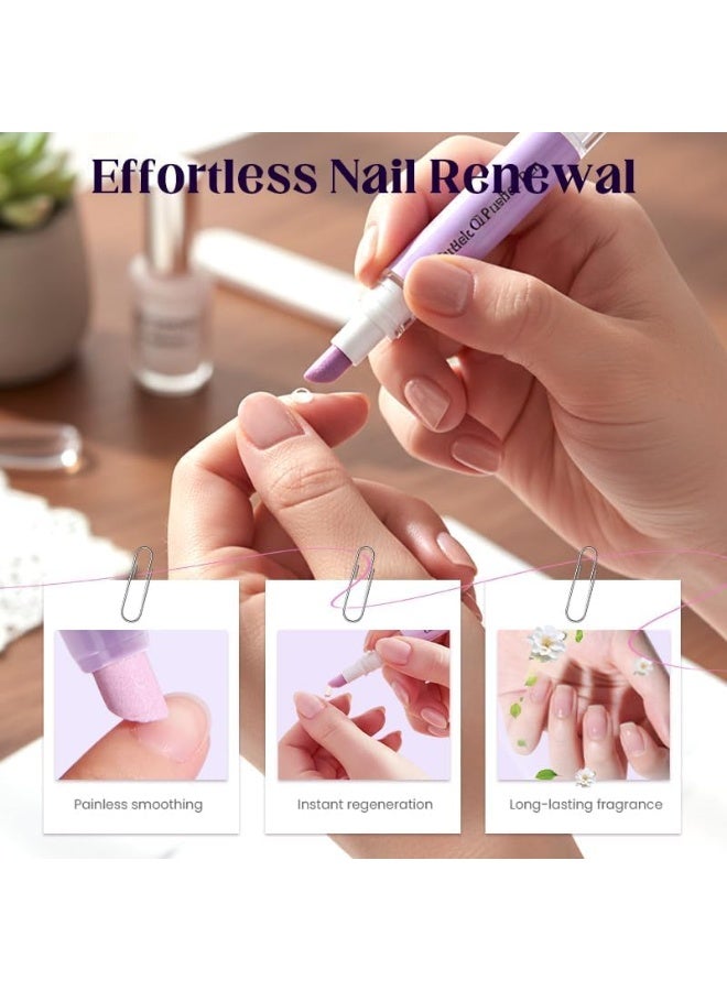 ATRJSZ 2-in-1 Cuticle Pusher  Oil Pen, 2026 New Cuticle Oil Pusher Pen, Portable Nail Care Pen Instant Cuticle Remover Tools for Dry Damaged Nails Hangnails Moisturizes Strengthens Brightens (3 PCS) - Image 4