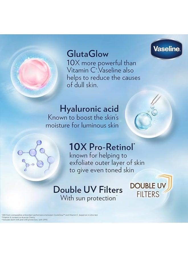 Vaseline Gluta-Hya Serum Burst Lotion Overnight Radiance Restore 200ml – GlutaGlow, Hyaluronic Acid & Collagen Body Lotion - Image 3