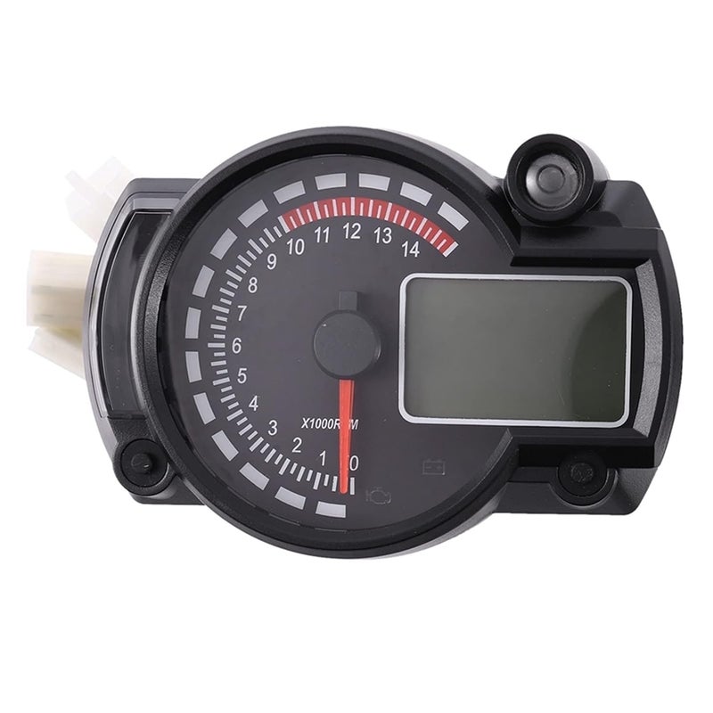 DEMULAX Digital LCD Speedometer Tachometer Odometer for Motorcycles - Image 1
