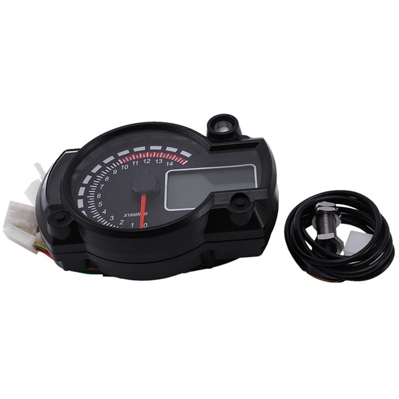DEMULAX Digital LCD Speedometer Tachometer Odometer for Motorcycles - Image 2