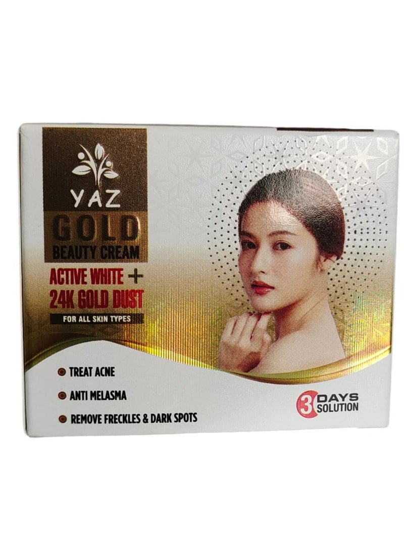 ياز كريم الجمال الأبيض النشط + غبار الذهب عيار 24 - Image 2