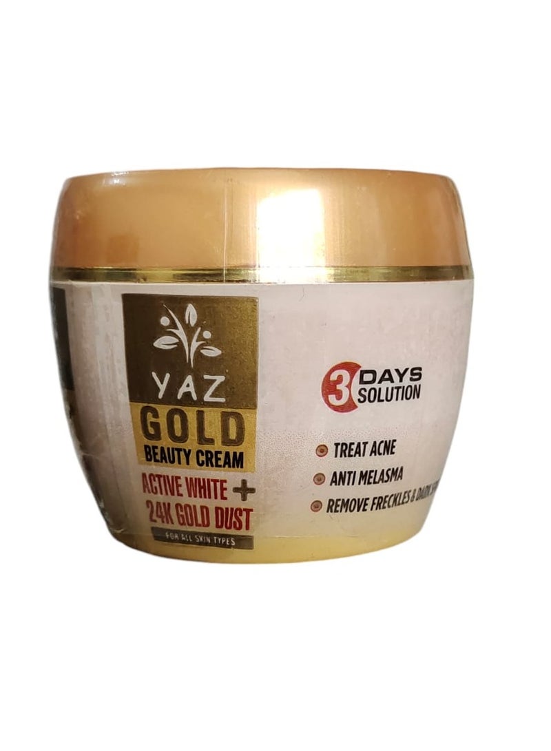 ياز كريم الجمال الأبيض النشط + غبار الذهب عيار 24 - Image 3