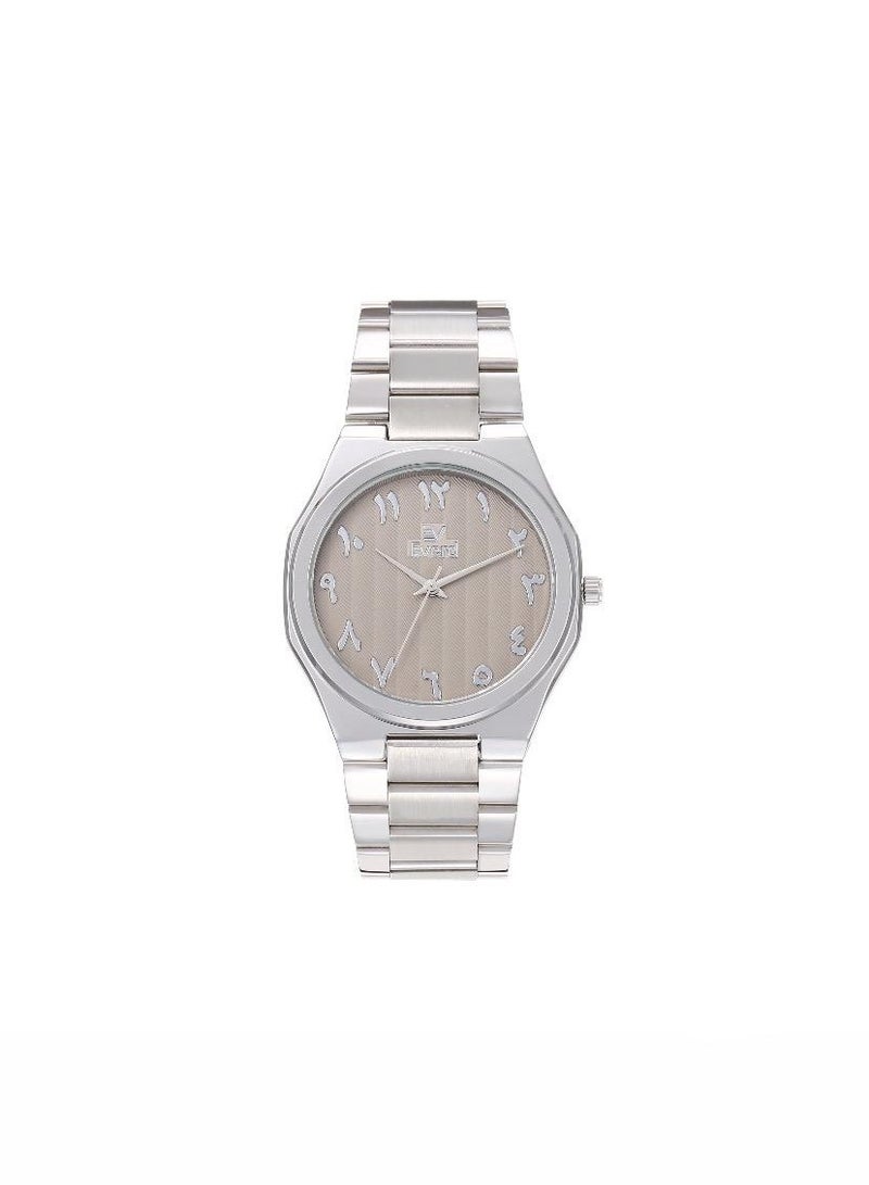 ساعة Everd العصرية بميناء مزينة بالأرقام الهندية.