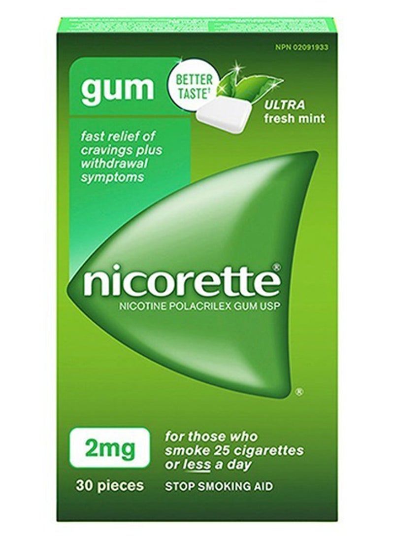 nicorette - Mint Chewing Gum 2Mg 30S - Image 1