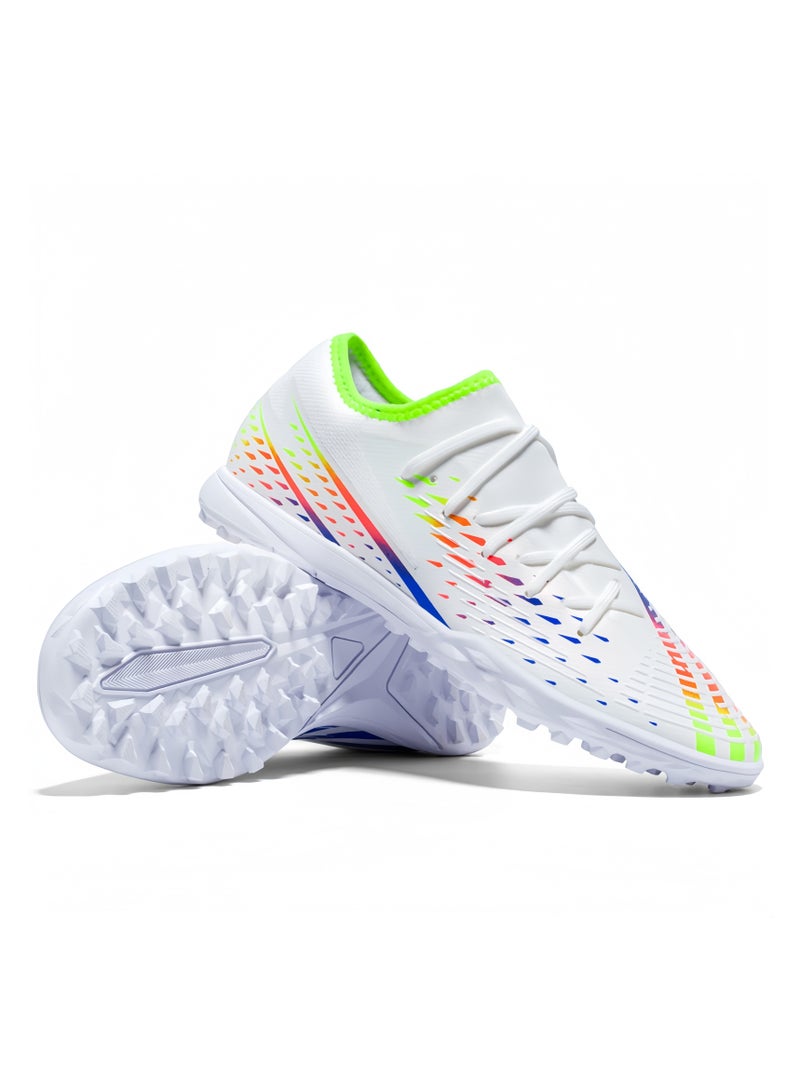 SKT Shiketro Men's and Women's Breathable Flyweave Low Top Short Spike Soccer Cleats Professional Outdoor Sports Shoes - Image 1