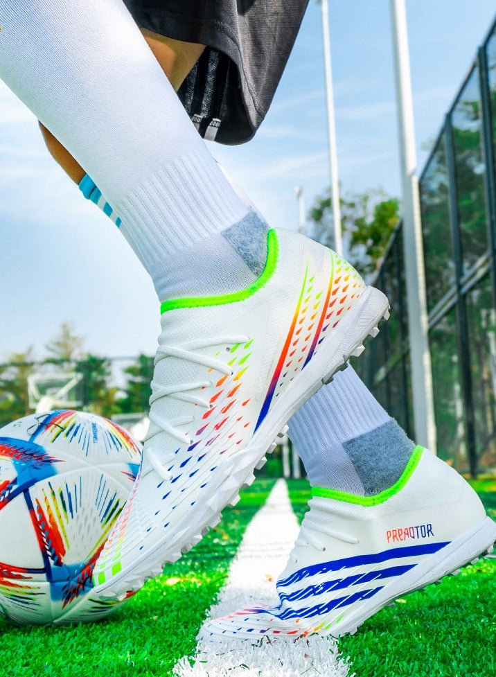 SKT Shiketro Men's and Women's Breathable Flyweave Low Top Short Spike Soccer Cleats Professional Outdoor Sports Shoes - Image 5