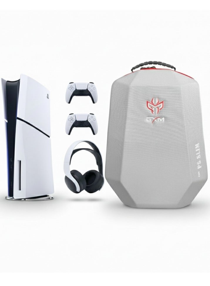 iCore GXM Case for PS5 Slim | Shockproof Travel Bag | Protective Storage for Console, Controllers & Accessories | Hard Shell Carrying | Lightweight & Durable | - Image 2