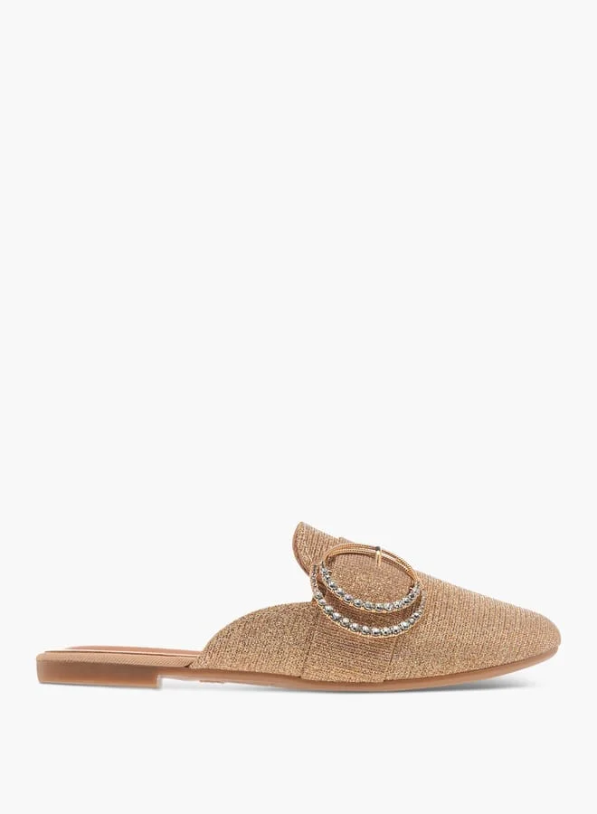 Girls Embellished Slip-On Mules