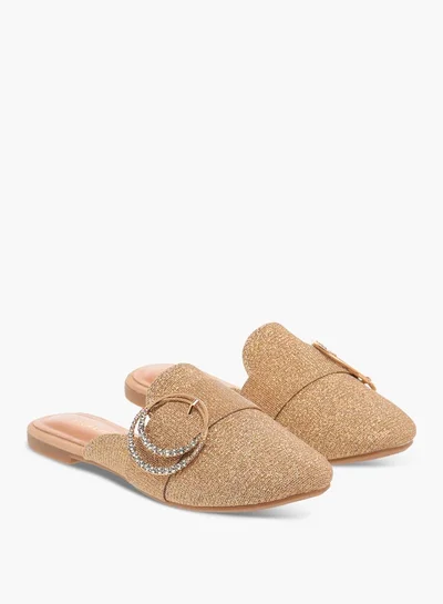 Flora Bella By Shoexpress Girls Embellished Slip-On Mules