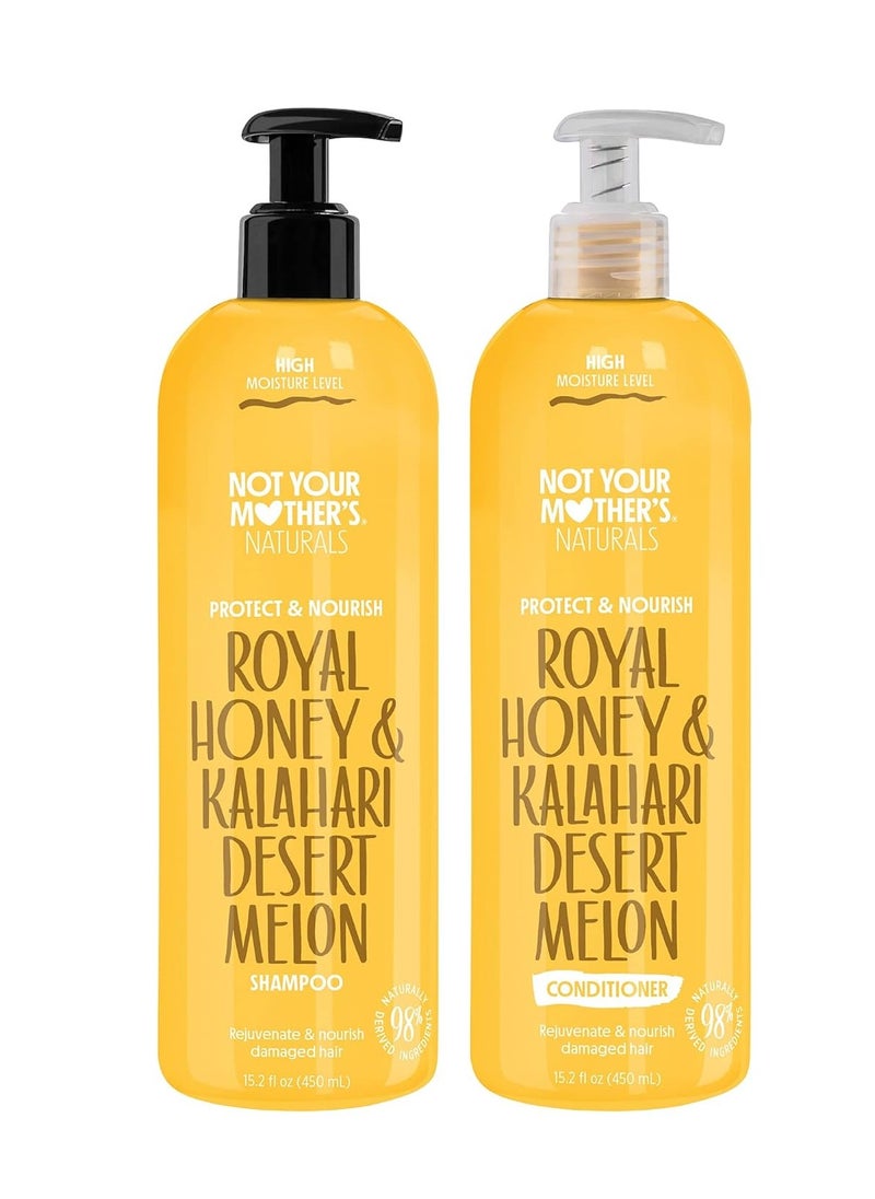 Not Your Mother's Not Your Mother's Naturals Protect & Nourish Shampoo & Conditioner Set - 15.2 fl oz - Sulfate-Free Hair Products - Royal Honey & Kalahari Desert Melon  - Image 1