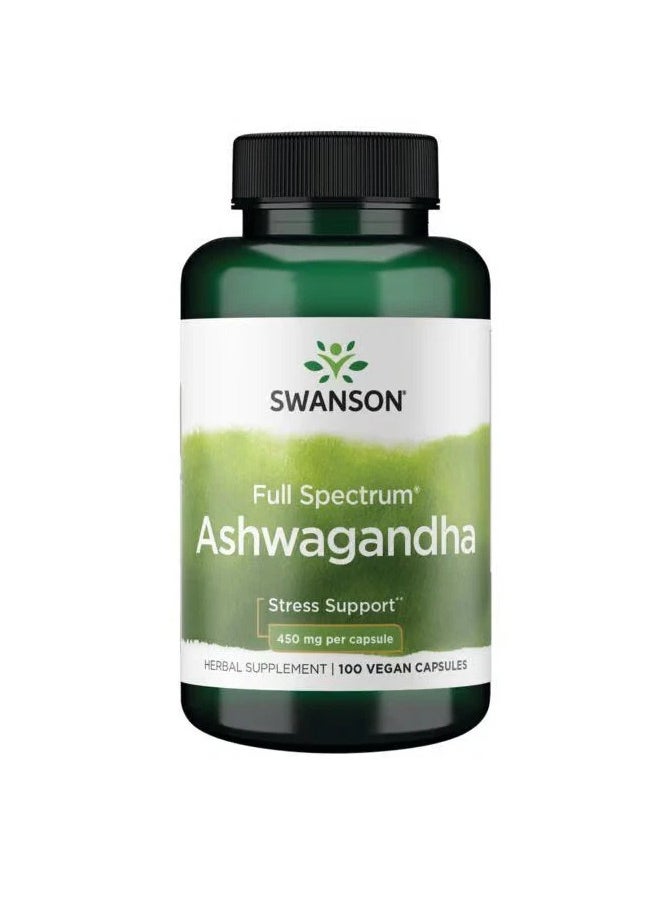 SWANSON - Full Spectrum Ashwagandha 100 Capsules - Image 1