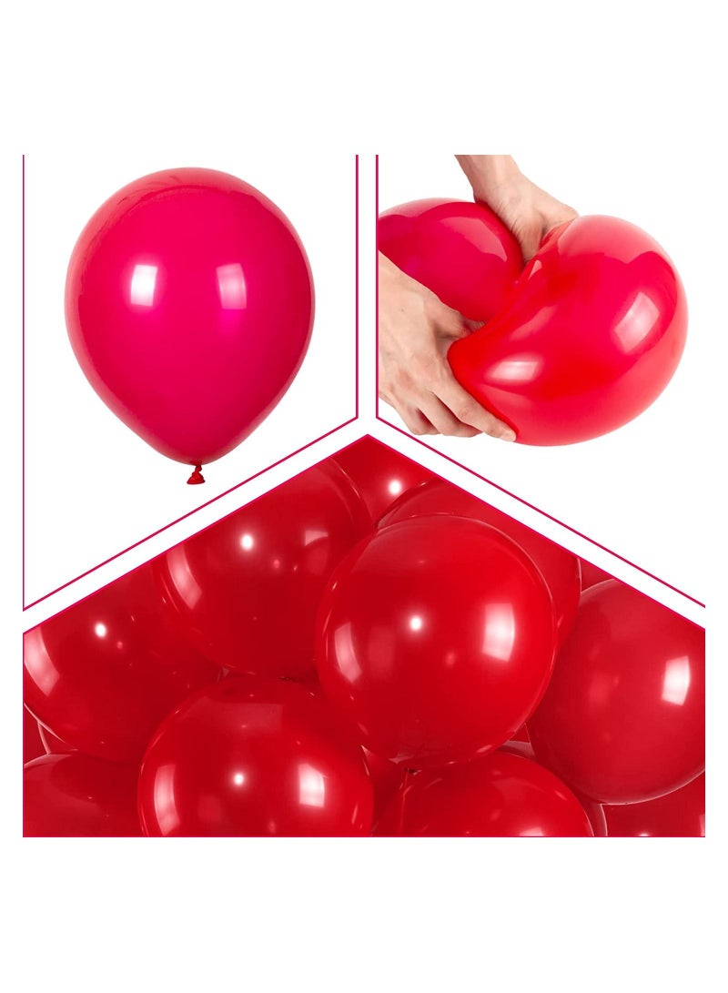 12 Inch  Latex Balloons Pack of 100pcs 3.2gram  For Birthday Party Wedding Anniversary Decorations Color Red  - Image 4