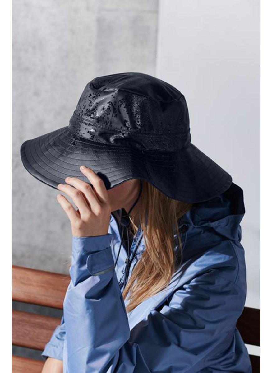 Tchibo Women Leather Rain Hat, Navy  - Image 1