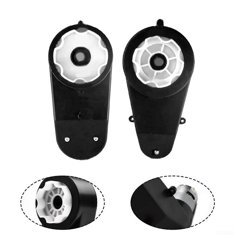High Torque Motor Gearbox Set 2Pcs with Quick Change Connectors for 6V 12V RS550 390 Motors Size 6V550 18000 - Image 3