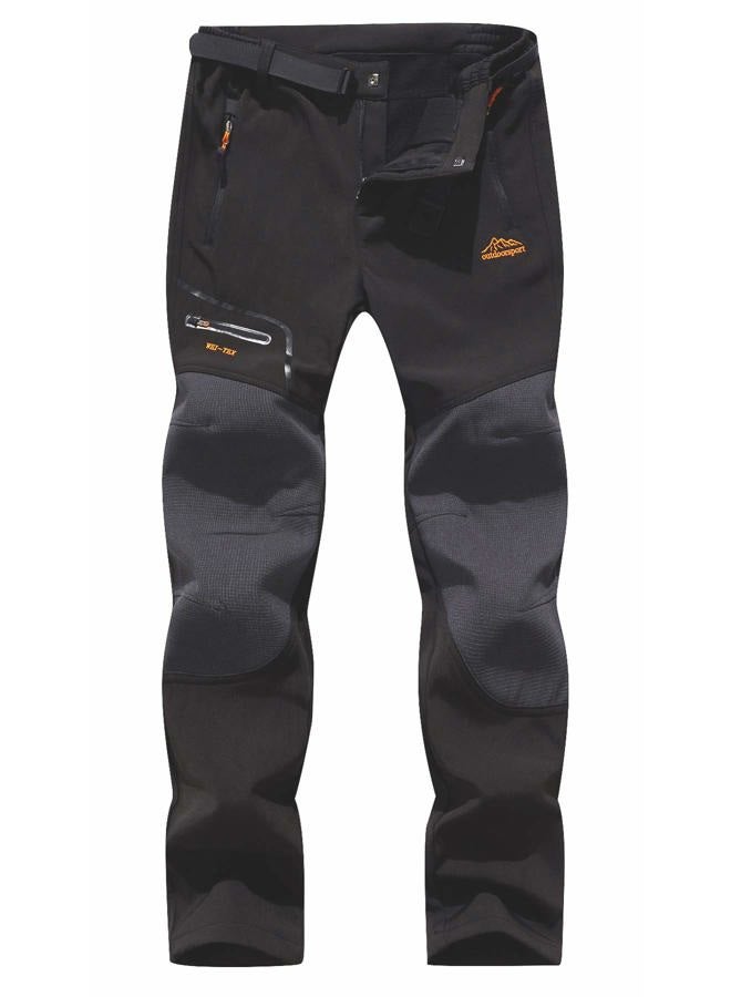 BenBoy Men's Snow Ski Outdoor Waterproof Windproof Fleece Cargo Hiking Pants,AN-SF1602M-BlackTall-XS - Image 1
