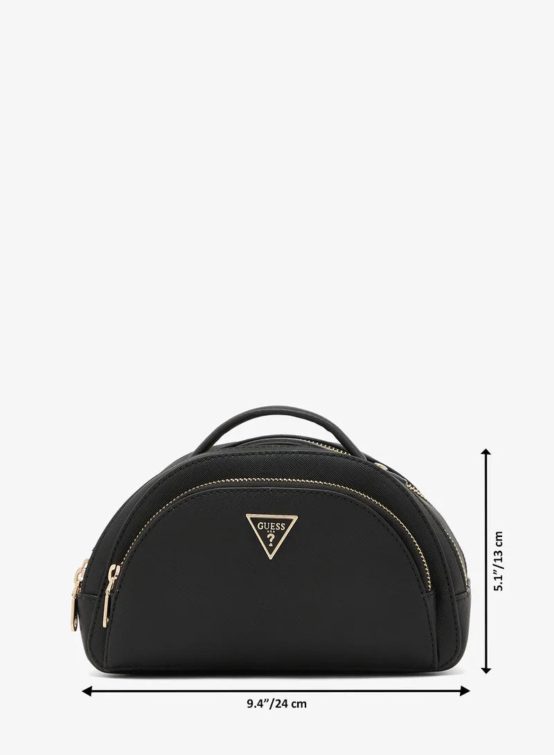 Guess  Logo Double Zip Cosmetic Bag for Women | Best Price UAE