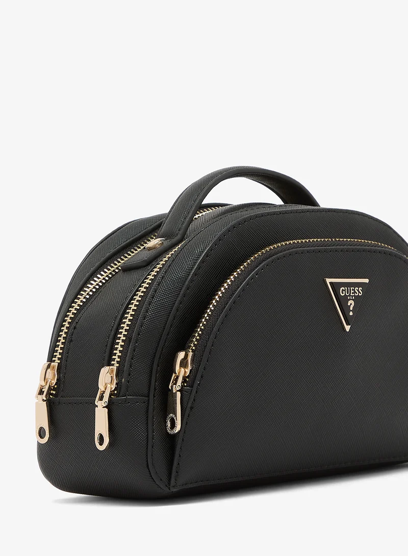 Guess  Logo Double Zip Cosmetic Bag for Women | Best Price UAE