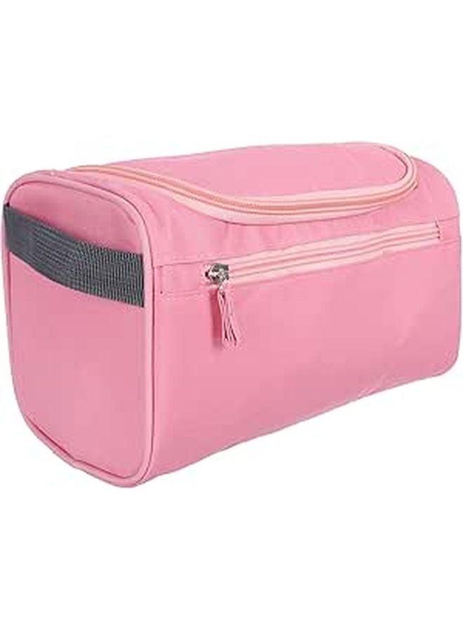 Large Capacity Pink Travel Toiletry Bag For Men Portable Cosmetic Organizer - Image 1