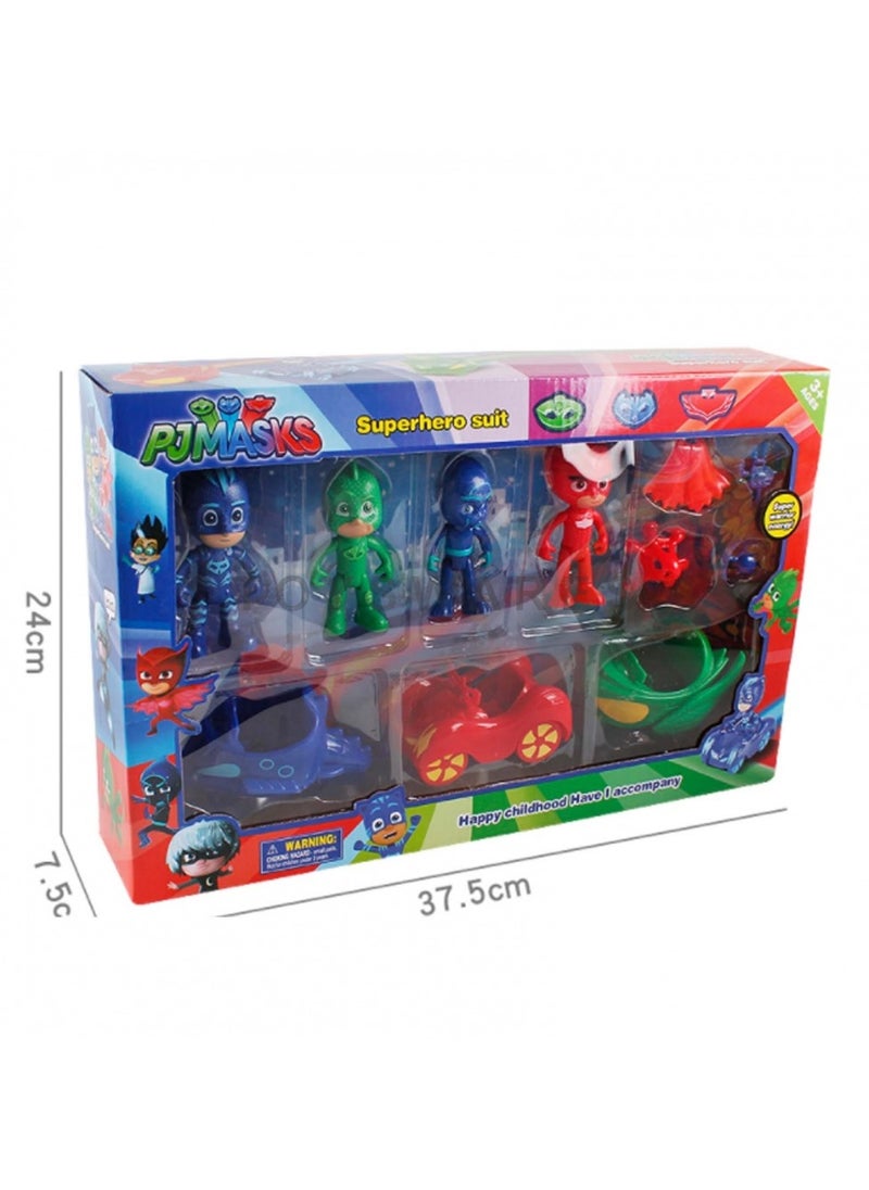 10 PCS / Set Kid's PJ Mask Hero Action Figure Toys
