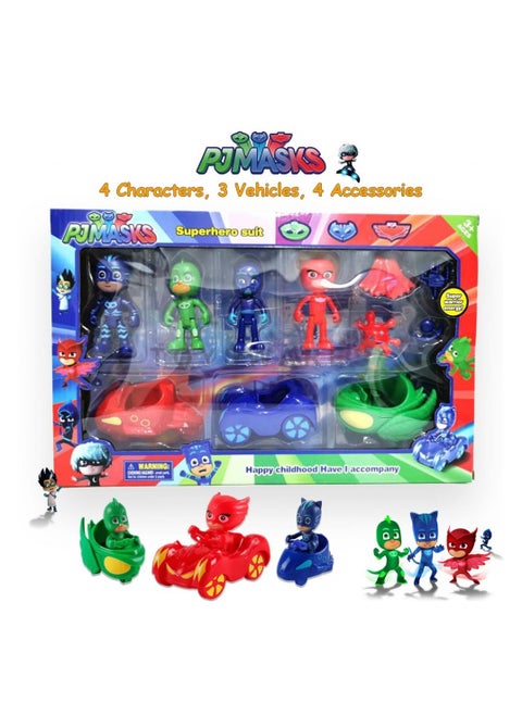 10 PCS / Set Kid's PJ Mask Hero Action Figure Toys