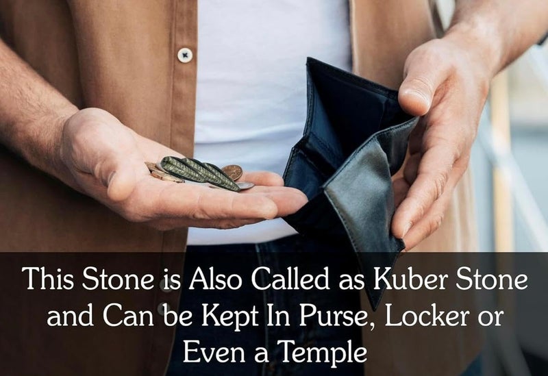 7VENS Original Kuber Stone for wealthProsperityuncounted wealth abundence Fossil Orthoceras Kuber Finance Stone for Wealth Prosperity Success Reduces Stress - Image 3