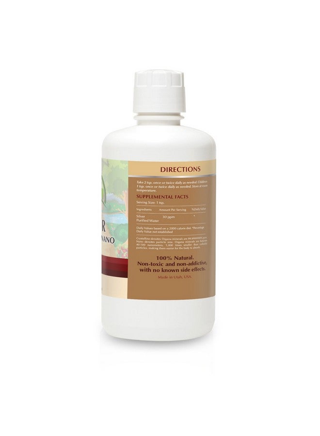 NutriNoche Organa Crystalline Nano Colloidal Silver - 30 PPM - 32 oz Bottle - Image 3
