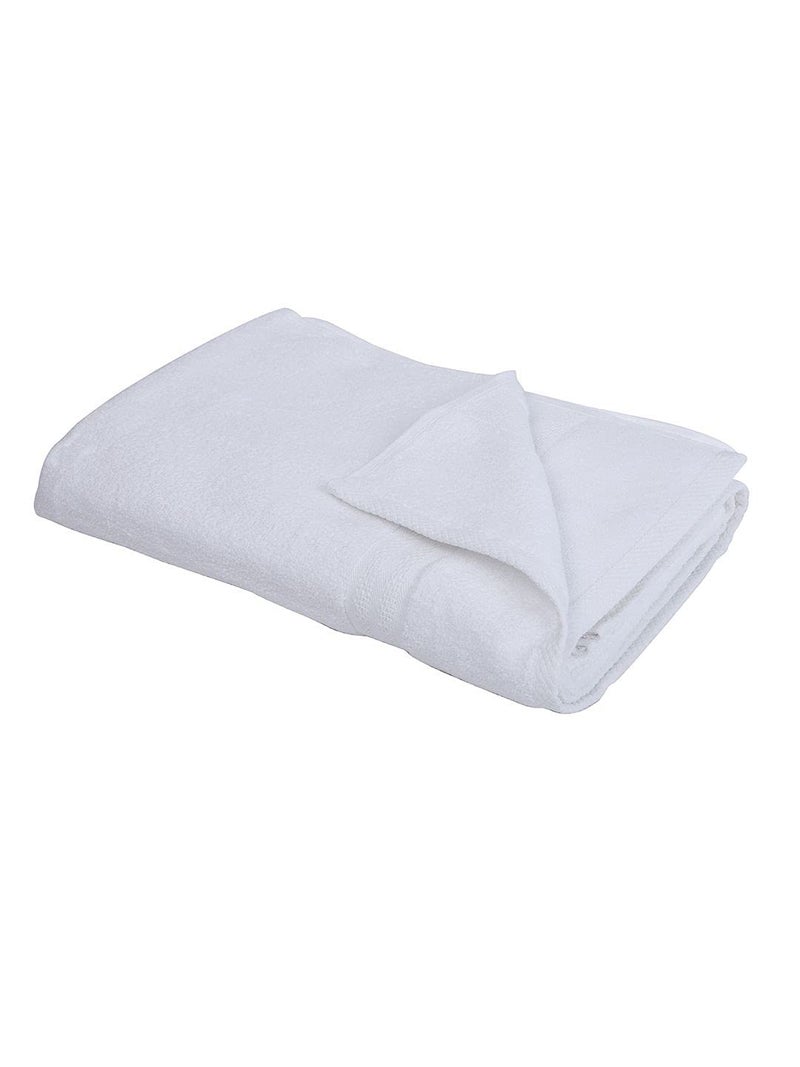 BIANCA Ultra Soft Zero Twist 100 Cotton Towel 4pc Bath Towel Paradiso Super Absorbent Fluffy AeroCore Organic Technology for Men Women Gym Kitchen SolidWhite - Image 4
