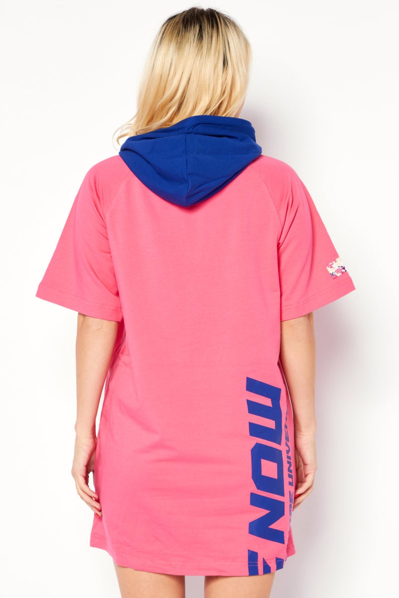 Aape By A Bathing Ape Women Graphic Print Mini Dress, Pink - Image 2